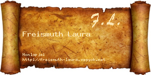 Freismuth Laura névjegykártya