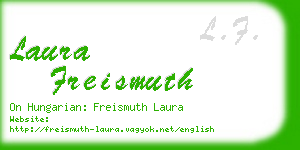laura freismuth business card